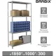 Стеллаж металлический  "MS Plus-185/30-4", 1850х1000х300 мм, 4 полки, регулируемые опоры, 291104, S241BR153402 главное фото в маленьком размере