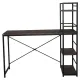 Стол на металлокаркасе BRABIX LOFT CD-005, 1200х520х1200 мм, 3 полки, цвет морёный дуб, 641221. Фото товара с разных ракурсов.