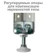 Стеллаж металлический  "MS Plus-185/30-4", 1850х1000х300 мм, 4 полки, регулируемые опоры, 291104, S241BR153402. Фото товара с разных ракурсов.